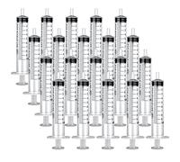 10ml Syringes 20 Pack - Colostrum Plastic Syringe With Cover, Individually Packaged, Sterile for Food Feeding, Labs, Glue, Silicone Production