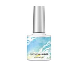 10ML Watercolor Gel Nail Polish for Gradient Art, Professional Fingernail Paint, Marble Effect for Salon or Home, Wedding Stage Performance Makeup, Artistic Manicure Travel Kit