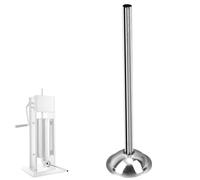 10mm/0.39in Stainless Steel Sausage Stuffing Tube, Durable Stuffing Funnel Compatible with Hakka Lem and Other Brands Manual Electric Sausage Stuffer Kit Parts
