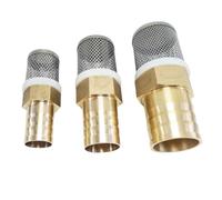 10mm 12mm 14mm 16mm 19mm 25mm 32mm OD Hose Barb Brass Check Valve Strainer Filter Bottom Valve Foot,32mm