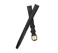 10mm/12mm Genuine Leather Watchband Genuine Leather Thin Watch Strap Women Men with Stainless Steel Gold Pin Buckle