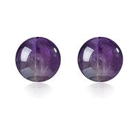 10mm 150pcs Purple Amethyst Beads Natural Gemstone Beads Round Loose Beads for Jewelry Making Energy Healing Power Stones