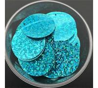 10mm 15mm 20mm 25mm 30mm PVC Flat Round Loose Sequins Paillettes Sewing Wedding Craft Accessories with 1 Side Hole-L Light Blue-15mm 180pcs10g