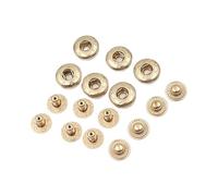 10mm-25mm Clothes Flat Buttons Metal Coat, Gold, 10mm-6pcs(Gold,25mm6pcs)
