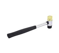 10mm 25mm Mini Double Faced Household Rubber Hammer Domestic Nylon Head Mallet Hand Tool for Jewelry/Craft DIY Camping Mallet(25mm)