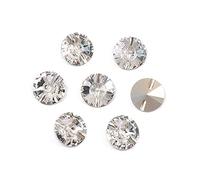 10mm-27mm Crystal Clear Glass Sew Buttons Decorative for Needlework Craft Sewing Accessories