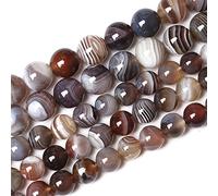 10MM 36PCS AAA Natural Botswana Sardonyx Agate Gemstone Beads for Jewelry Making Crystal Energy Stone Healing Power DIY Bracelet Necklace 15" (Botswana Sardonyx Agate, 10mm)