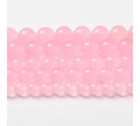 10mm 36pcs Natural Light Pink Chalcedony Stone Beads for Jewelry Making Energy Healing Power Bracelet DIY Necklace Accessories 15"(10mm,Light Pink Chalcedony