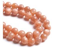 10MM 36PCS Natural Stone Sunstone Gemstone Loose Beads for Jewelry Making DIY Bracelet Crystal Beads