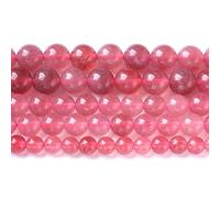 10mm 36pcs Natural Strawberry Quartz Crystal Jades Stone Beads for Jewelry Making DIY Bracelet Necklace Accessories 15" Energy Healing Power Stone Beads (Strawberry Quartz Crystal Jades, 10mm)