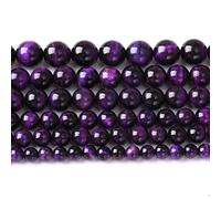 10mm 38pcs A+ Natural Purple Tiger Eye Stone Beads Round Spacer Loose Beads for Jewelry Making DIY Bracelet Necklace 15" Inch