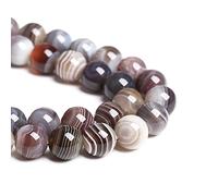 10MM 38PCS Natural Gemstone Stone Botswana Sardonyx Agate Beads for Jewelry Making DIY Bracelet