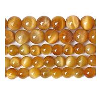 10mm 38PCS Natural Gold Tiger Eye Stone Beads for Jewelry Making DIY Bracelet