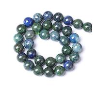10MM 38PCS Natural Stone Lapis Chrysocolla Loose Beads for Jewelry Making DIY Bracelet