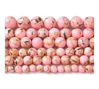 10MM 38PCS Pink Shell Turquoise Spacer Loose Beads for Jewelry Making DIY Bracelet Necklace