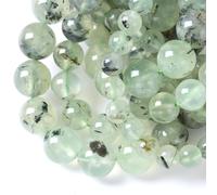 10MM 38PCS Prehnite Crystal Spacer Loose Natural Stone Beads for Jewelry Making DIY Craft Bracelet