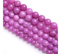 10MM 38PCS Purple Lepidolite Mica Stone Loose Beads for Jewelry Making DIY Bracelet Necklace