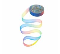 10MM 50 Yard Shimmer Sheer Organza Ribbon, Rainbow Colors for Trimming Gift Decoration DIY Crafts Wedding Party Birthday Festival Decor Supplies
