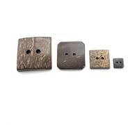 10mm-54mm Buttons Wooden Buttons Two-Hole Square Wooden Buttons, 1pc, 20mm