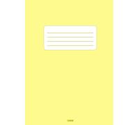 10mm: A4 School Exercise Book, 10 mm Squared Maths Notebook, 80 pages, Perfect for Children Kids Student Adults, Writing Pad, Yellow Light Cover