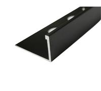 10mm Aluminium Metal Tile Trim L Shape 250cm Long 4 Colours (5, Matt Black)