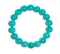 10MM Amazonite Bracelet for Women Men | Natural Blue Jade Jewelry for Heart & Throat Chakra Crystal | Stress Relief Bring Good Luck Gemstones choice for Friends Familys | choice Box & Velvet Pouch