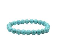 10mm Beaded Crystal Bracelet Healing Energy Jewelry Handmade Stretch Bracelet Unisex (Various Crystals), Una talla, No Gemstone