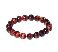 10mm Beaded Crystal Bracelet Healing Energy Jewelry Handmade Stretch Bracelet Unisex (Various Crystals), Una talla, No Gemstone