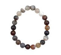 10mm Beaded Crystal Bracelet Healing Energy Jewelry Handmade Stretch Bracelet Unisex (Various Crystals), Una talla, No Gemstone