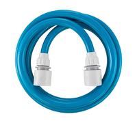 10mm Blue portible Flexible Drinking Water Hose+2 x Universal connectors,Ideal for Camping,caravans,Boats and Mobile Homes 4 ply Kink Resistant not tainting Hose (1m)