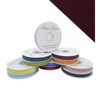 10mm Bountiful Harvest Grosgrain Ribbon with Woven Edging - 25m (3/8 Width) Great for Crafting, Sewing & Hair Styling Projects - ribbons for crafting (Brown)