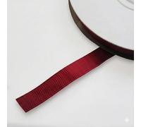 10mm Bountiful Harvest Grosgrain Ribbon with Woven Edging - 25m (3/8 Width) Great for Crafting, Sewing & Hair Styling Projects - ribbons for crafting (Burgundy)