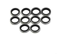 10mm Brake Line Washers 10pcs Sealed Steel Rubber | Compatible with Nissin calipers, front and rear brakes, disc brake systems, motorcycle maintenance, easy install