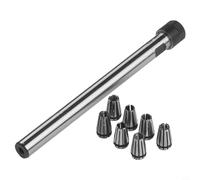 10mm C10 ER8A 100L Shank Router Collet Extension Rod Chuck Holder Extender Adapter with 7Pcs ER8 Collet Set