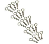 10mm Closed Hook Eye Bolts Rawl Shield Wall Anchor Expansion Brick Stone 20pc