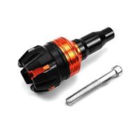 10mm CNC Aluminum Motorcycle Crash Protector Pad Engine Cover Frame Sliders Universal For Suzuki(Orange)