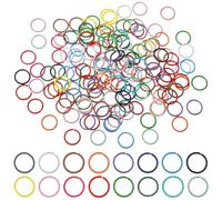 10mm Colored Jump Ring, 160PCS 16 Colors Open Jump Rings for Jewelry Making O Ring Connectors DIY Crafts Bracelet Earring Choker Necklaces Making