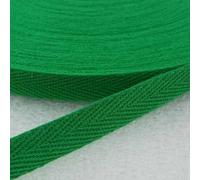10mm Cotton Tape Herringbone Twill Binding Tape Ties Etc Buy 1 2 4 or 8m 521D, Emerald Green, 2 Metres