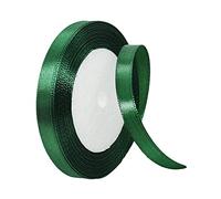 10mm Dark Green Ribbon for Gift Wrapping,22m Fabric Thick Satin Ribbon Green Bow for Gift Wrapping,Ribbons for Balloons,Crafting,Hair,Bouquets,Wedding, Car,Presents,Cake,Christmas Party Decorations