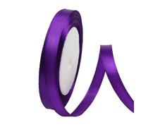 10mm Deep Purple Ribbon for Gift Wrapping 22M，Single-Sided Satin Ribbon Christmas Ribbion Gift Wrapping, Fabric Ribbon for Presents Bouquets Cake Wedding Decor