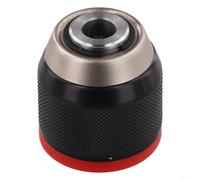 10mm Drill Chuck Head with Metal Ratcheting Design, Perfect for Heavy Duty Woodworking and Metalwork Projects (red)