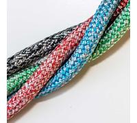 10mm Dyneema Cruising Rope Polyester Cover Dyneema Core Low Stretch High Strength Marine Line Lightweight Halyard Sheet Control Rope Durable Sailing Cord, Colour - Green,1 Metre