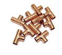 10mm End Feed Copper 3 Way Equal T 1 x Pack of 10