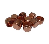 10mm End Feed Stop End - Pack of 10 | Copper Pipe Fittings for Hot, Cold & Central Heating
