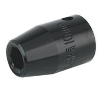 10mm Forged Impact Socket - 1/2 Inch Sq Drive - Chrome-Vanadium Wrench Socket
