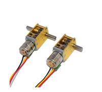 10mm Full Metal Gearbox Gear Stepper electronic starter DC 5V 6V Reducer Stepping electronic starter Single Axis/Double shaft DIY CZAOINCU((B) Ratio 42,Double-shaft)