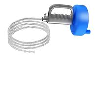 10mm Galvanized Drain Cleaner Spring Tool with Non-Slip Handle, Thickened Flexible Metal and Plastic Cable for Effortless Clog Removal in U, L, S(10m)