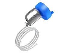 10mm Galvanized Pipe Unclogging Spring Tool - /4m/5m/7m/10m Drain Cleaner with Thickened Metal Spring, Non-Slip Handle & U/L/S-Shaped Bend Naviga( 5M)