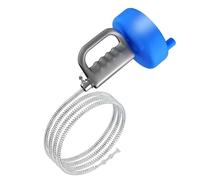 10mm Galvanized Pipe Unclogging Spring Tool - for 3M/for 4M/5m/7m/10m Drain Cleaner with Thickened Metal Spring, Non-Slip Handle & U/L/S-Shaped Bend Navigation for Household Plumbing (7m)