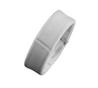 10mm Genuine Leather Mock Crocodile Watch Strap Retaining Loop - Calf Leather Hoop | White | Pack of Four